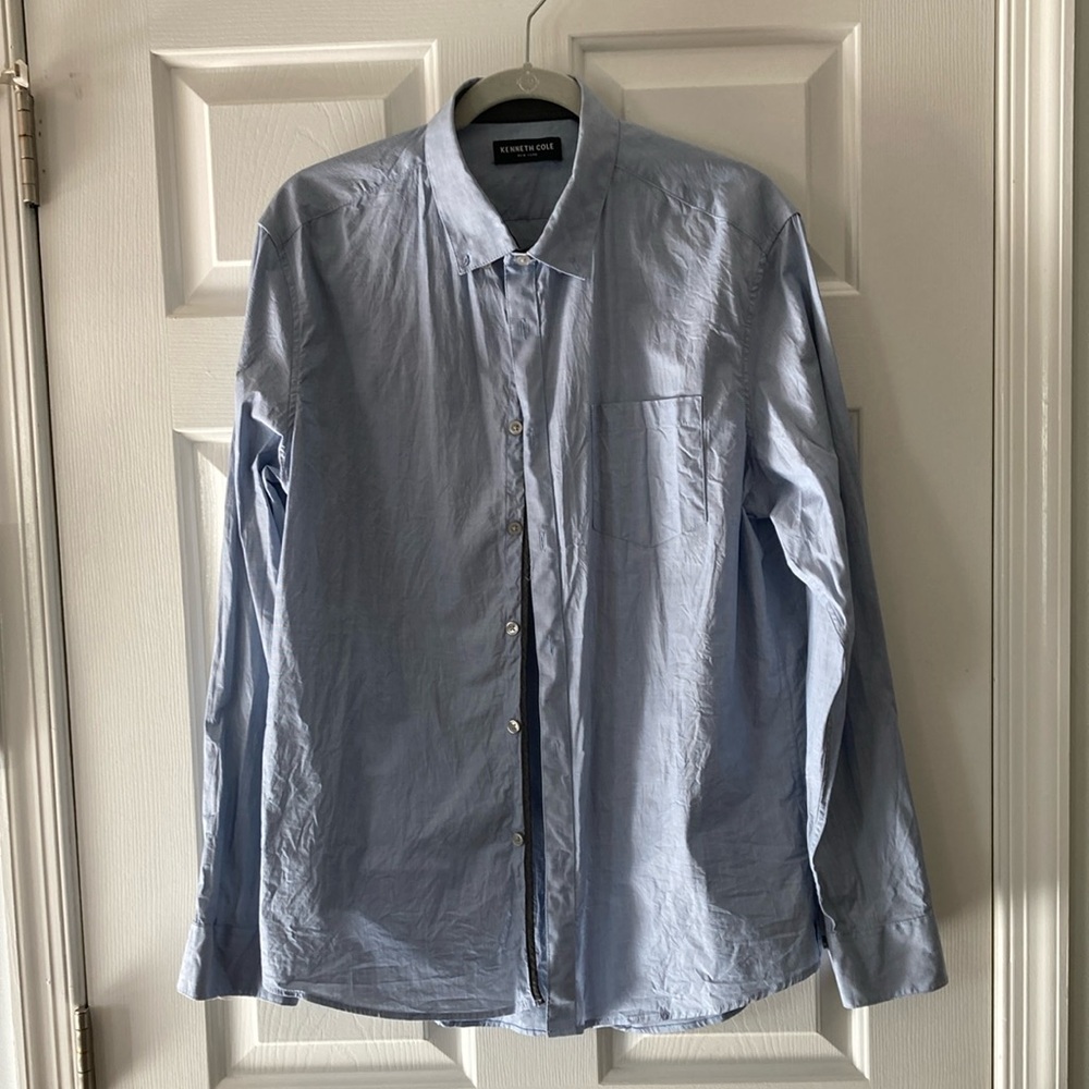 Kenneth Cole Men's Light Blue Shirt